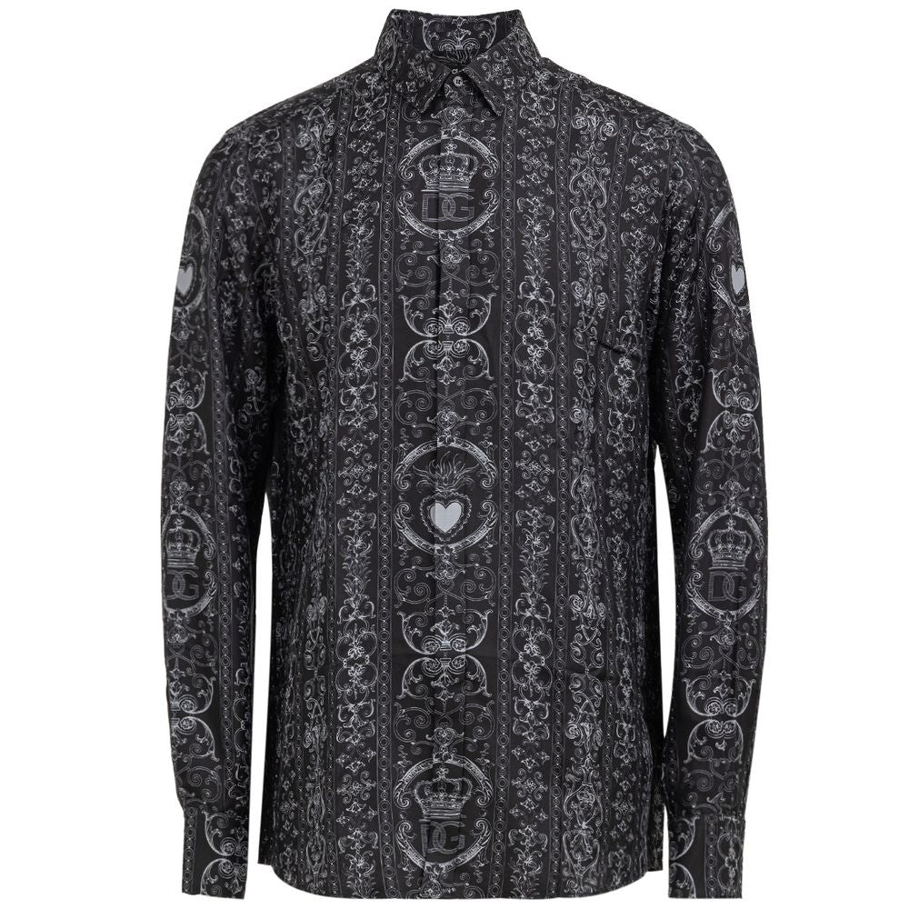 Dolce & Gabbana grey silk shirt